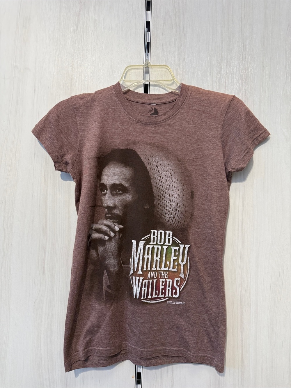 Bob Marley Graphic Tee - Brown Short Sleeve Women’s Tee